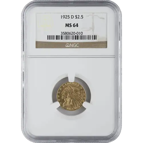 Indian $2.5 (1908 - 1929) - NGC - MS64
